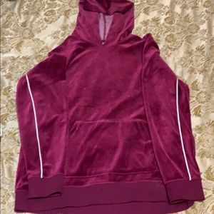 Suede Velvet Jump suit - Top/Hoodie